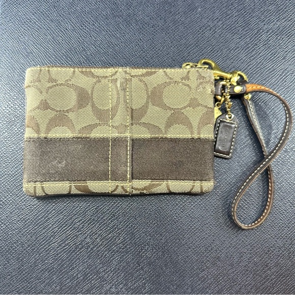 COACH signature canvas wristlet - Picture 3 of 3